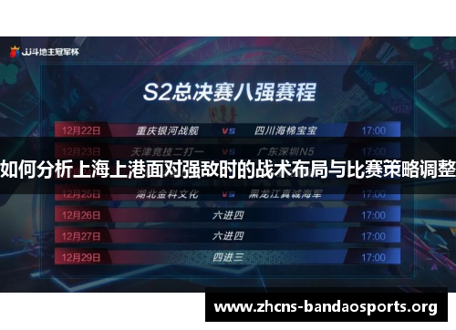 如何分析上海上港面对强敌时的战术布局与比赛策略调整